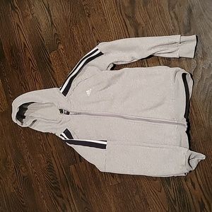 Boys Youth Large Zip Up Adidas Sweatshirt